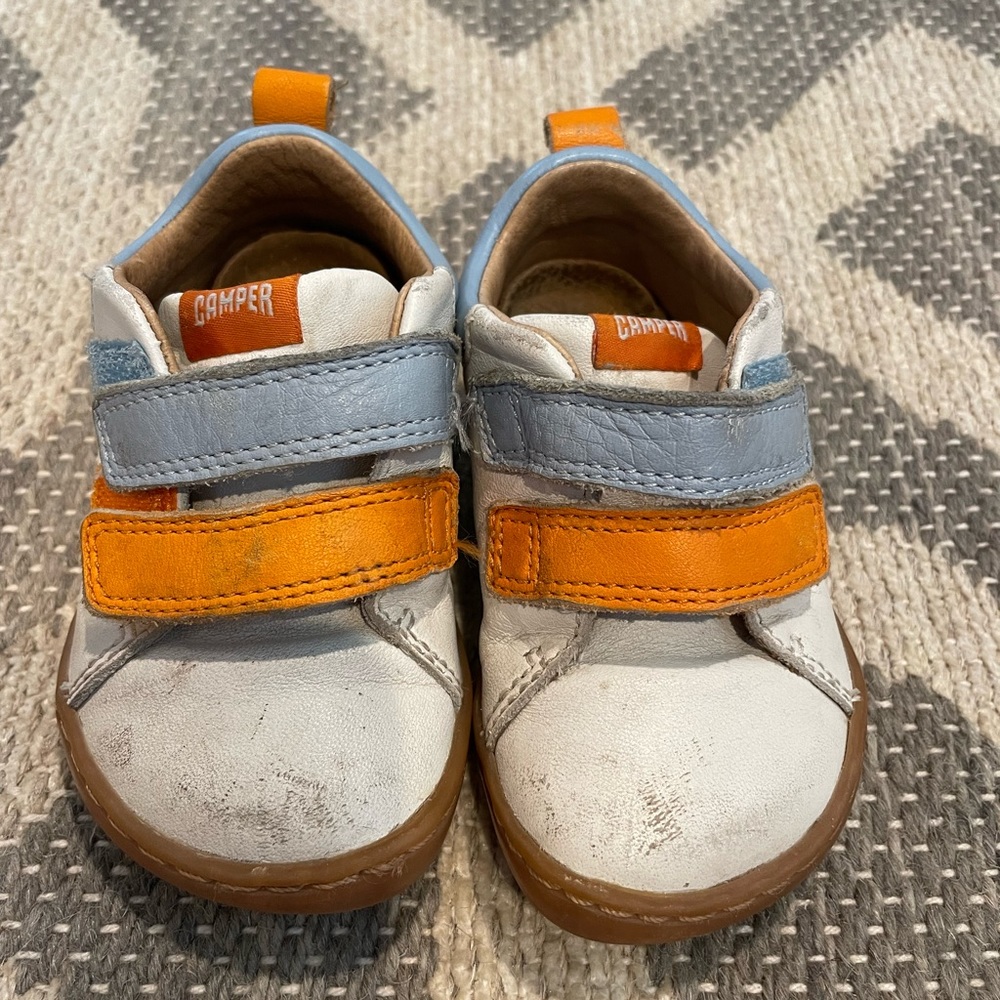 Camper leather velcro shoes